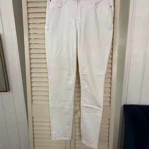 NYDJ Alina Ankle White Straight Leg Jeans